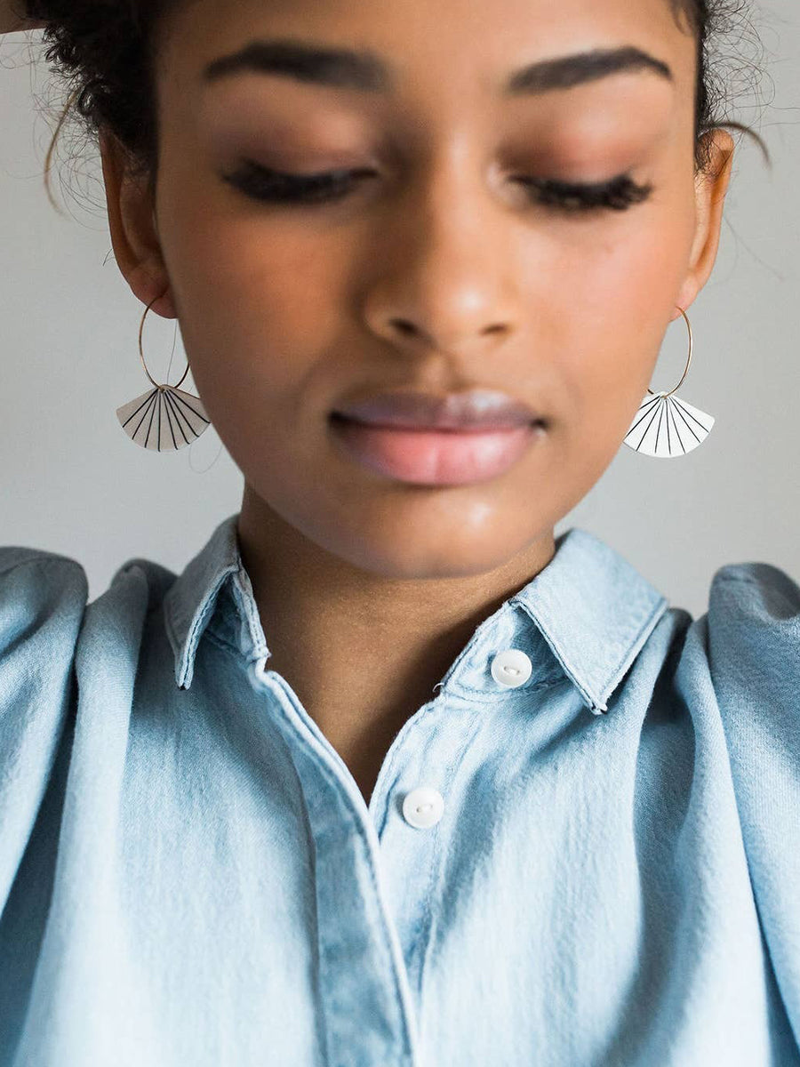 Pinstripe Fan Hoops