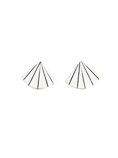 Pinstripe Fan Studs