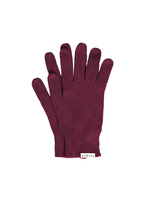 City Gloves - Wine Red