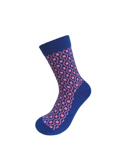 Diamond Socks - Navy