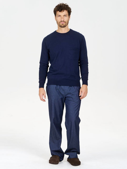 Joshua Trouser - Mid-Wash Denim