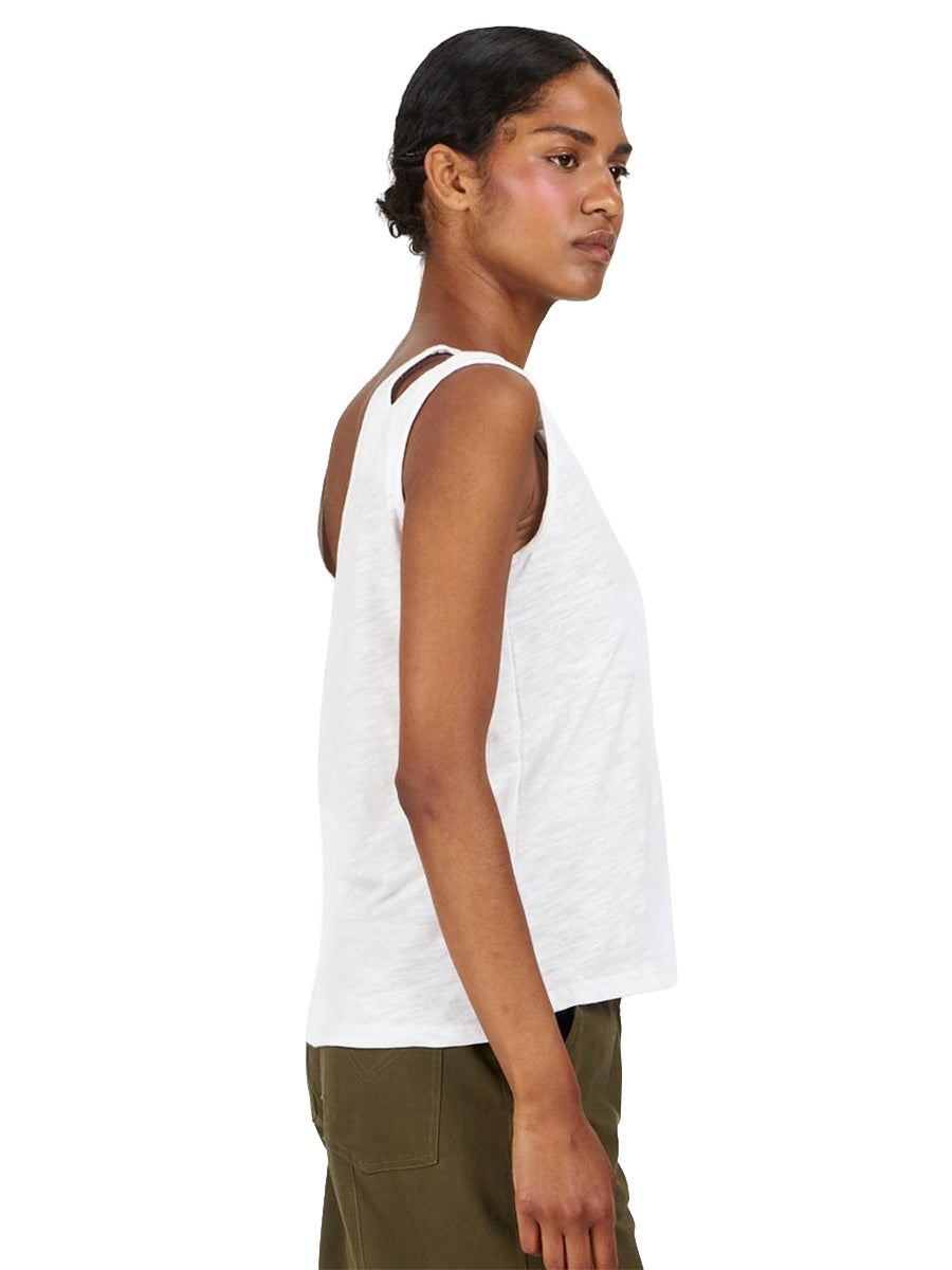 Mala V-Neck Tank - White