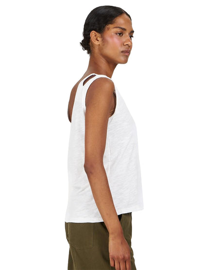 Mala V-Neck Tank - White