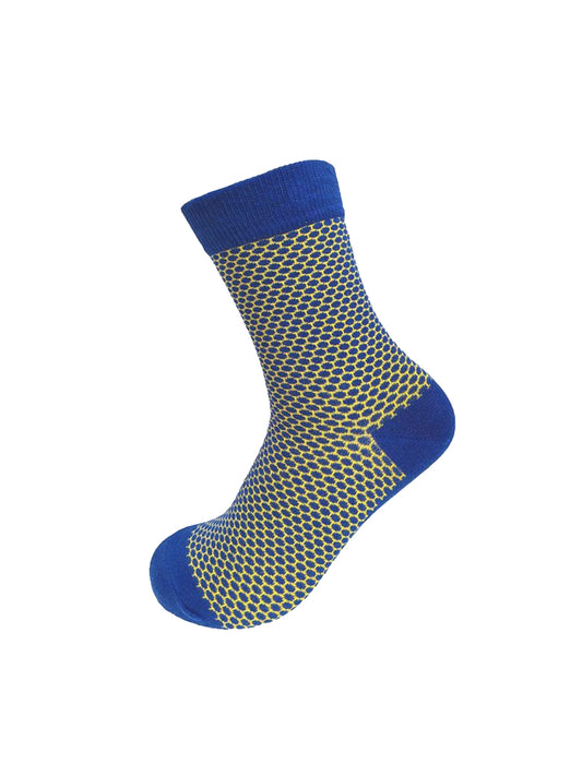 New Dot Socks - Navy