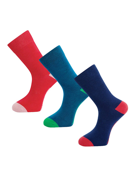 Punchy Sock Box - Navy, Green, & Red