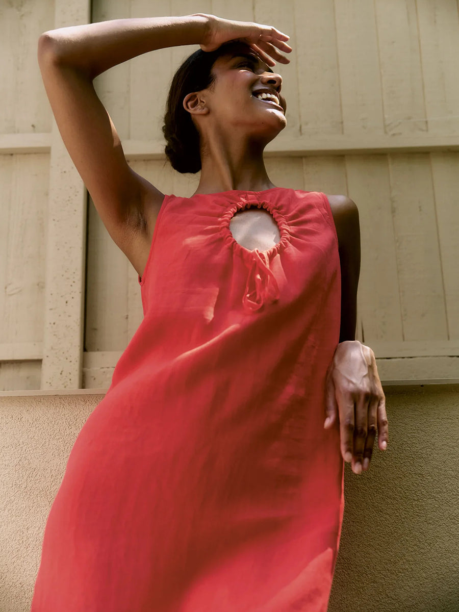 Shanti Dress - Coral