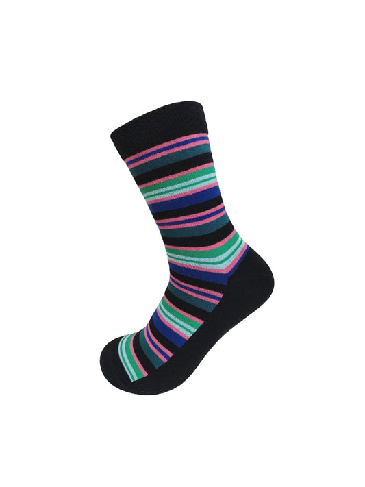 Striped Socks - Teal & Pink