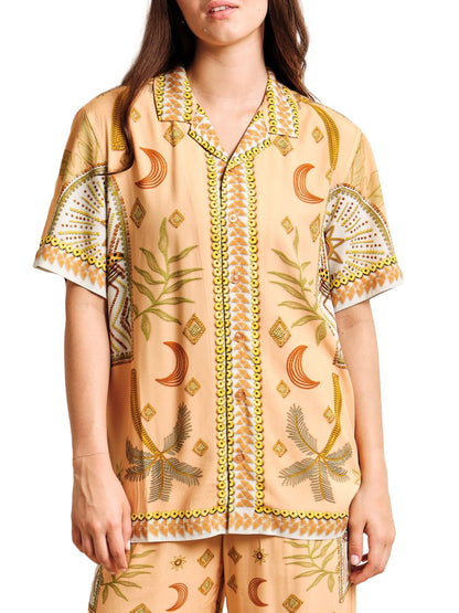 Beach Shirt - Peach Jaguar