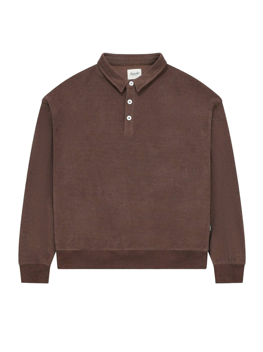 Chenille Polo - Brown