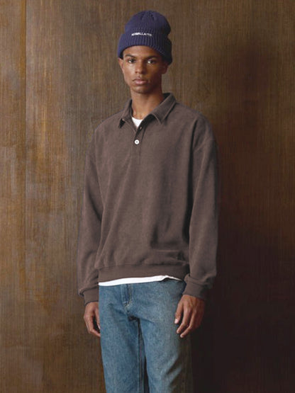 Chenille Polo - Brown