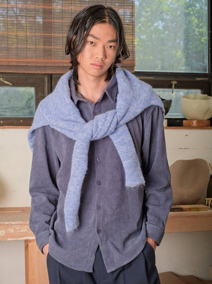 Chenille Shirt - Dark Blue