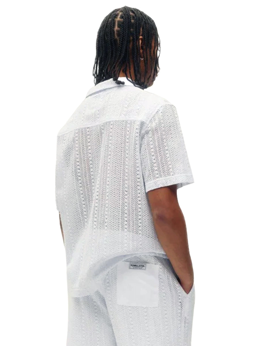 Crochet Box Shirt - Baby Blue