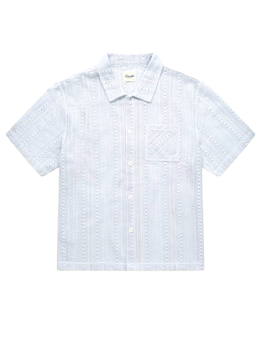 Crochet Box Shirt - Baby Blue