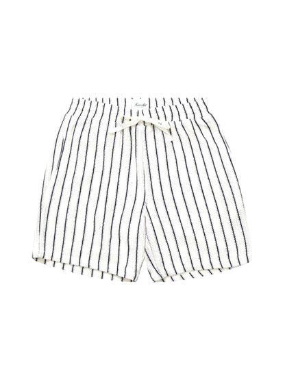 Crochet Stripe Shorts - White & Black