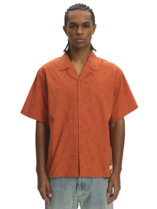 Embroidery Yacht Shirt - Rust