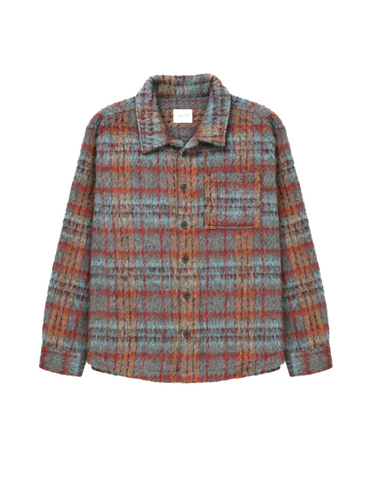 Faux Mohair Shirt - Blue