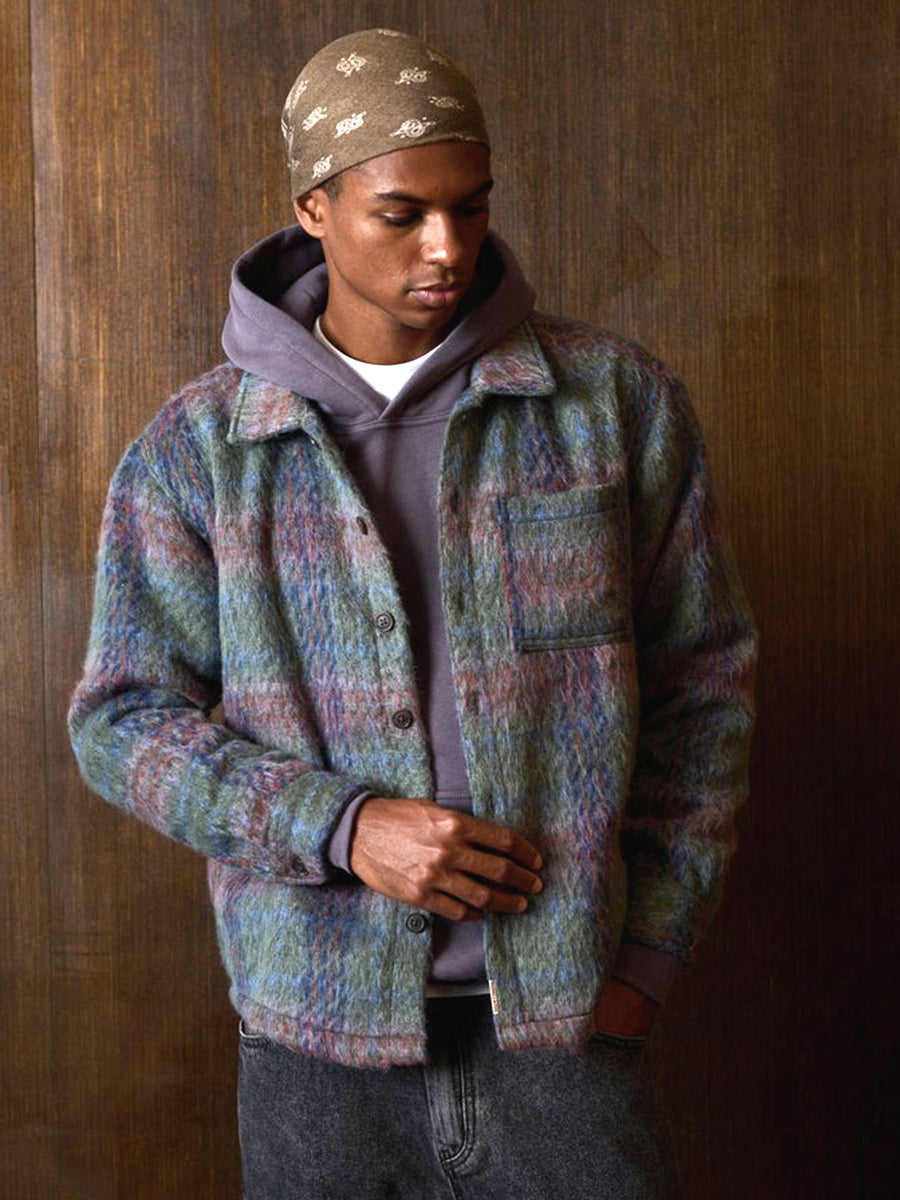 Faux Mohair Shirt - Green