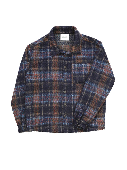 Faux Mohair Shirt - Navy