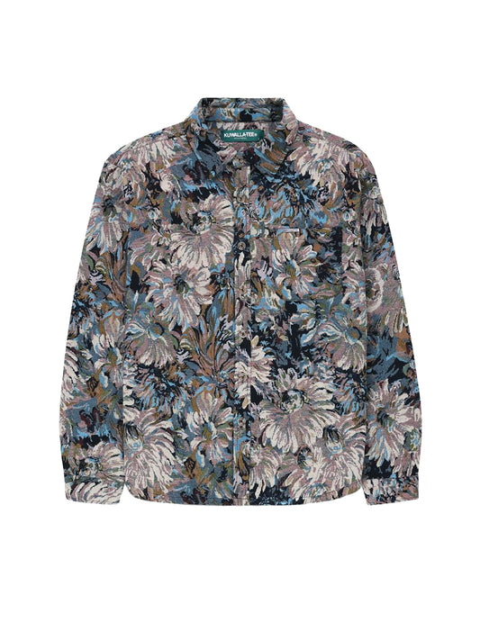 Floral Tapestry Shirt - Blue