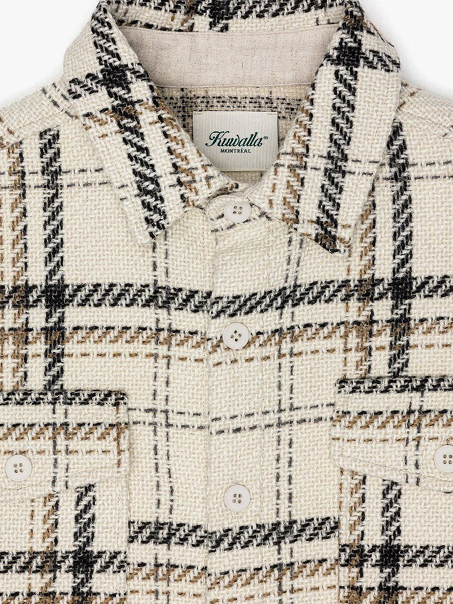 Heavyweight Plaid Shirt - Cream