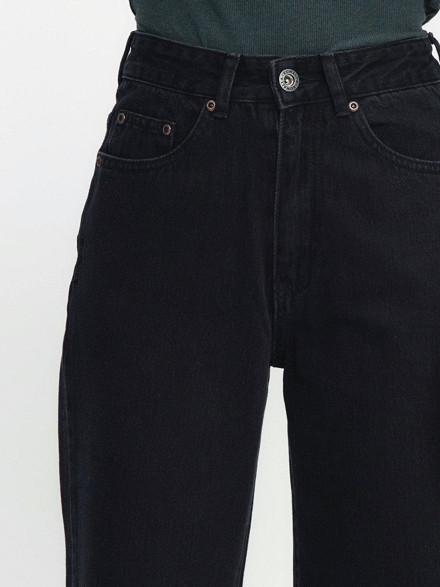 High Rise Denim - Washed Black