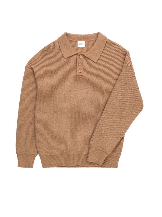 Knit Polo - Beige
