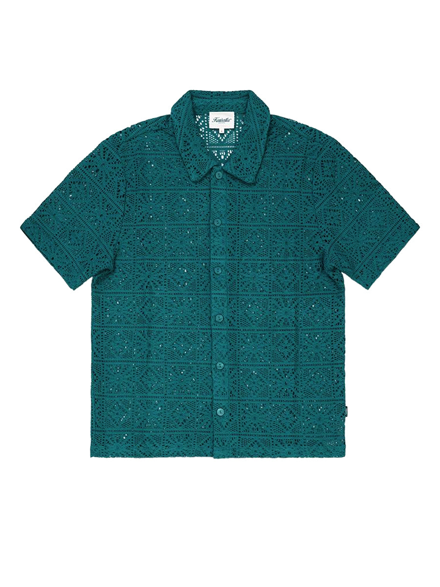 Lace Shirt - Teal Green