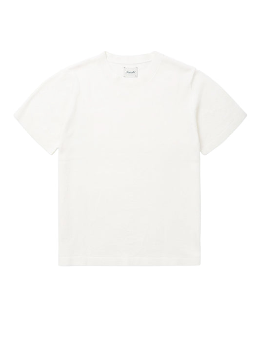 Linen Knit Tee - Flat White