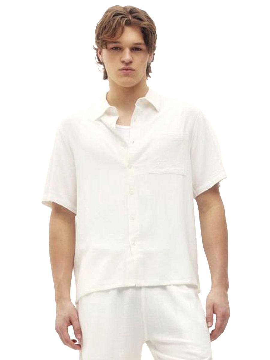 Linen Shirt - Flat White