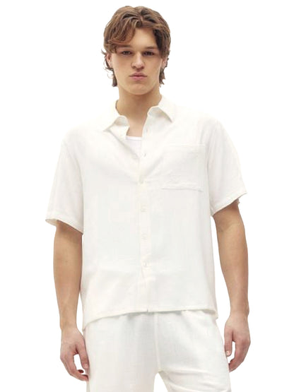 Linen Shirt - Flat White