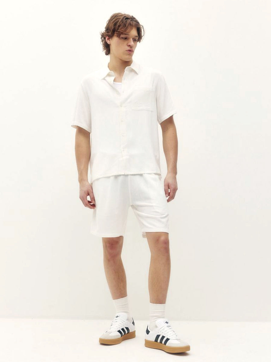 Linen Shirt - Flat White