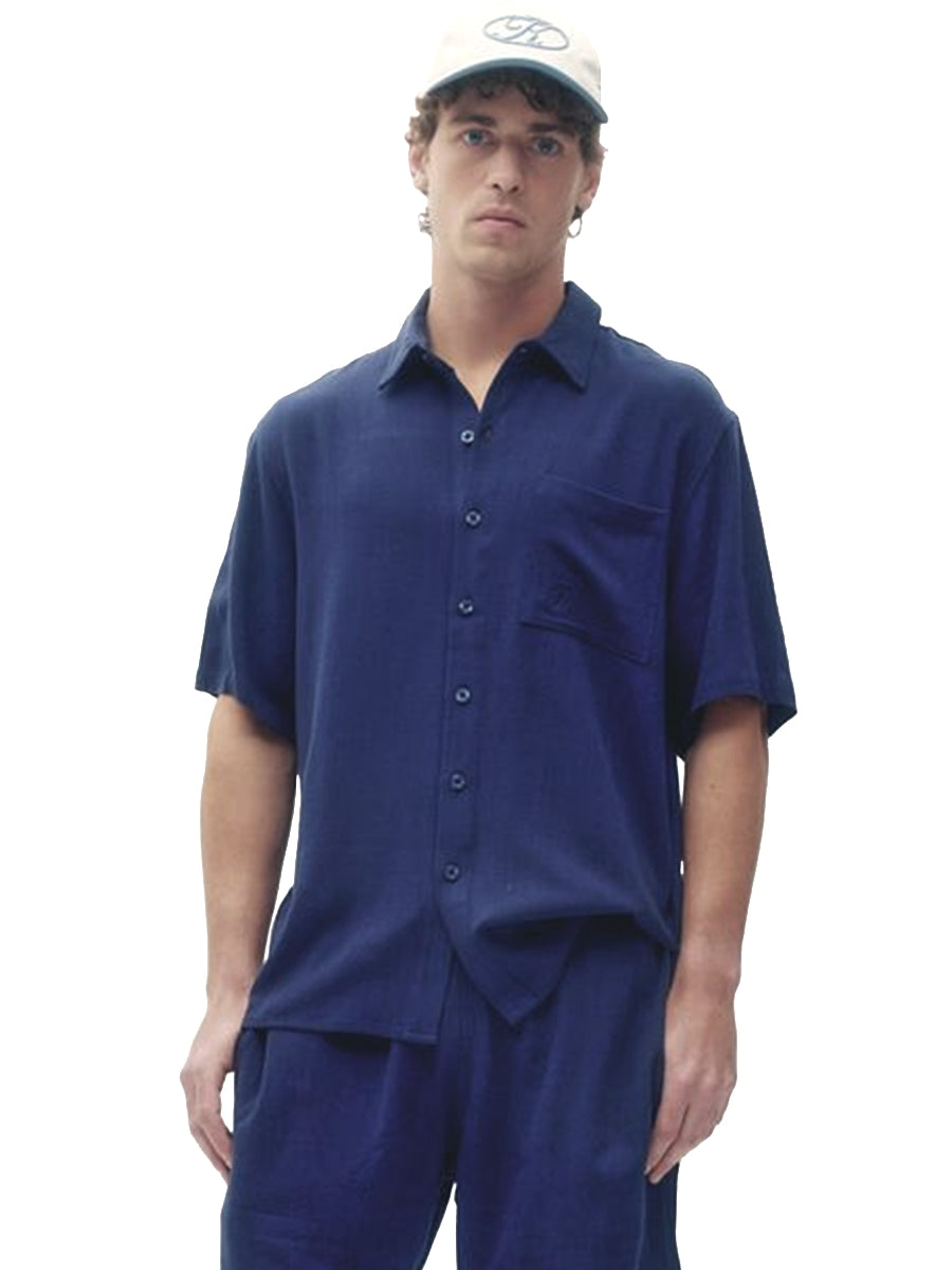Linen Shirt - Navy