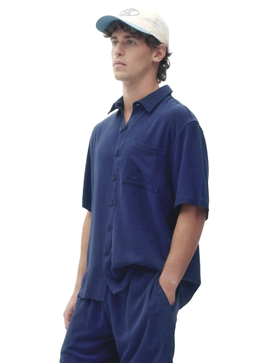 Linen Shirt - Navy