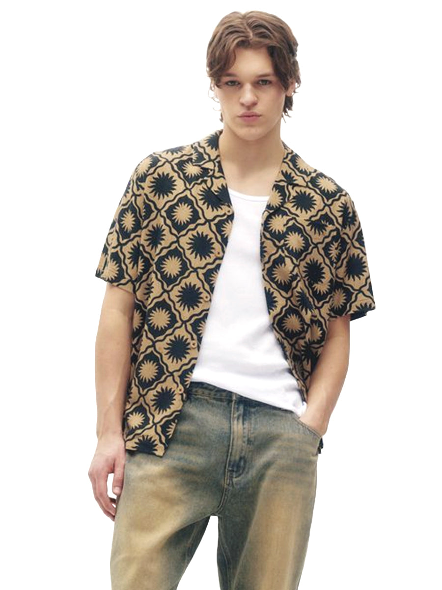 Linen Yacht Shirt - Sunny Tile