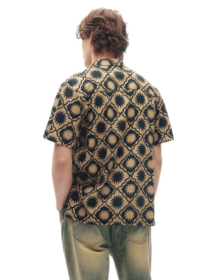 Linen Yacht Shirt - Sunny Tile