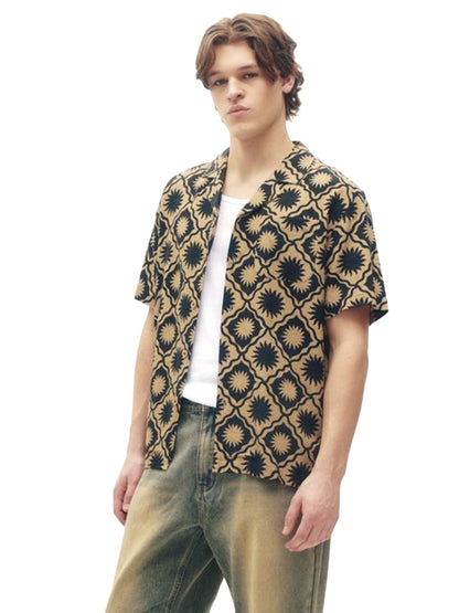 Linen Yacht Shirt - Sunny Tile
