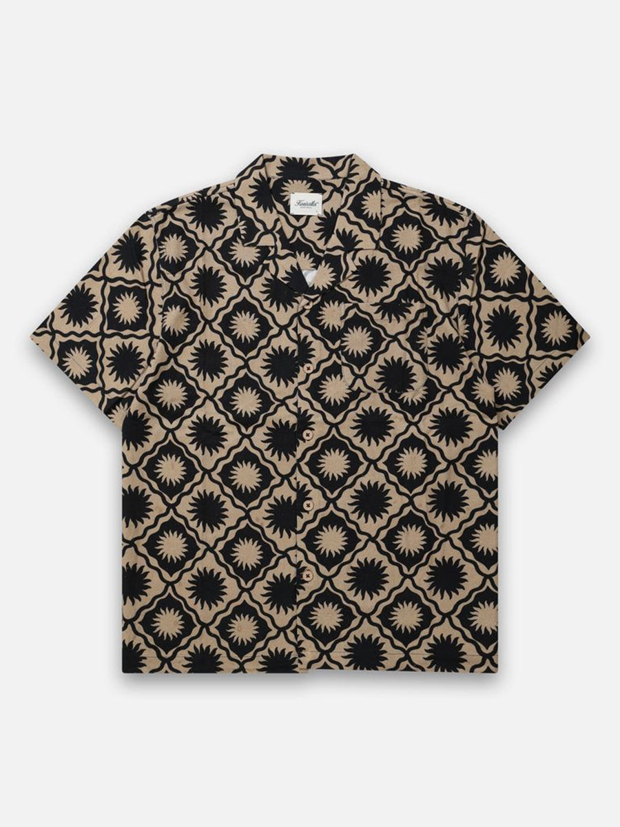 Linen Yacht Shirt - Sunny Tile