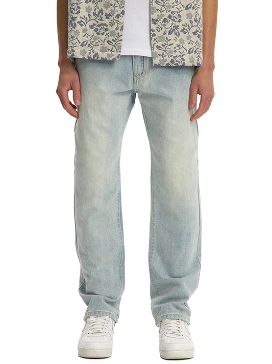 Loose Denim - Bleached Light Blue