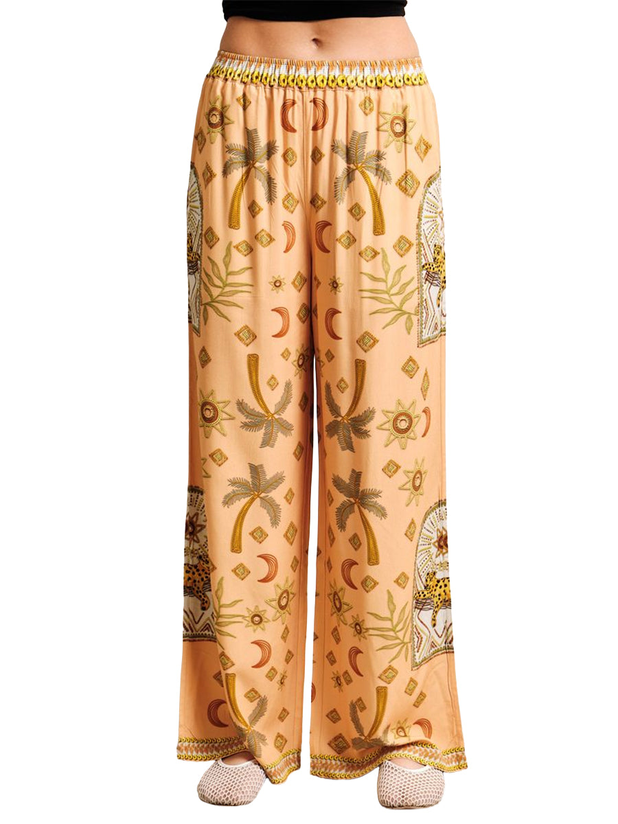 Lounge Pants - Peach Jaguar
