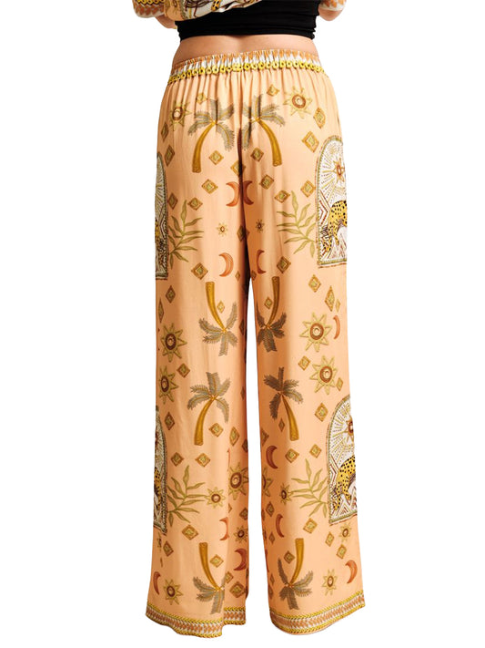 Lounge Pants - Peach Jaguar
