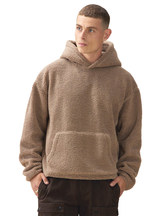 Plush Hoodie - Taupe