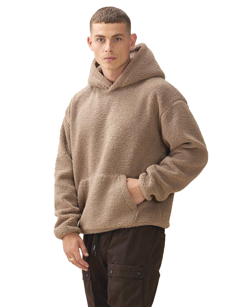 Plush Hoodie - Taupe