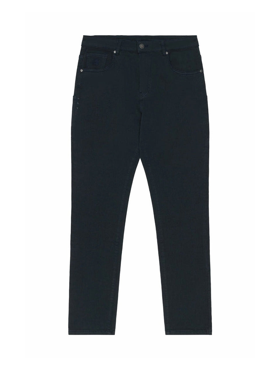 Super Stretch Knit Slim Leg Jeans - Black