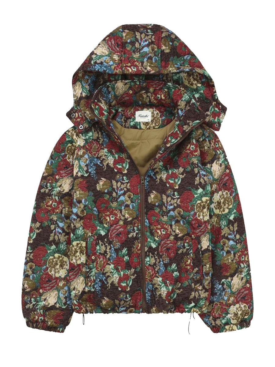 Tapestry Jacket - Brown Floral