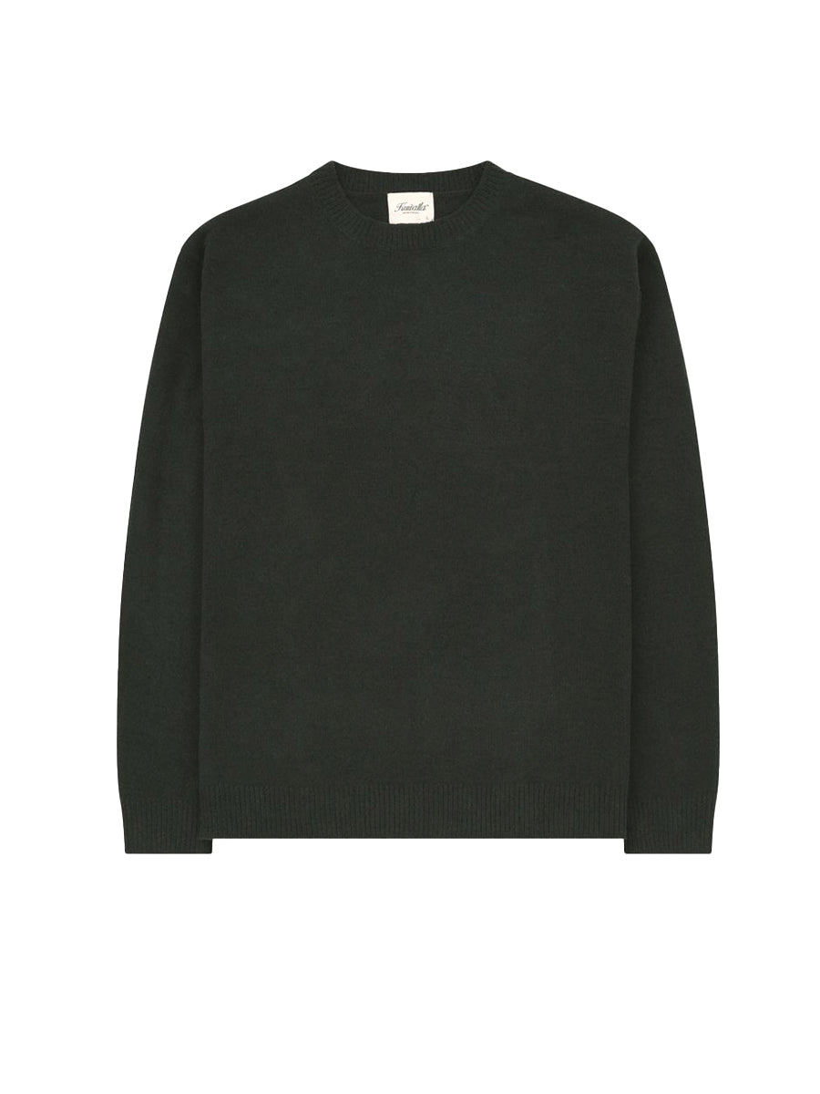 Textured Knit Crew - Pine