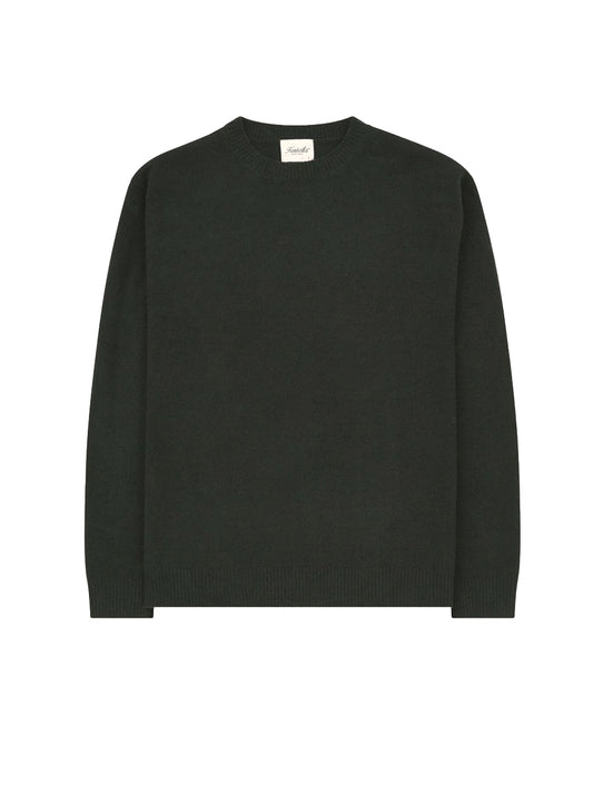 Textured Knit Crew - Pine