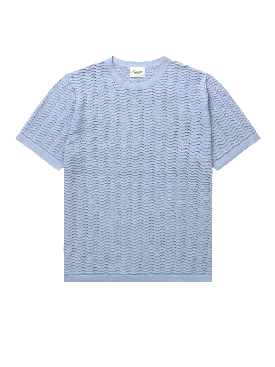 Wave Knit Tee - Rain-Washed