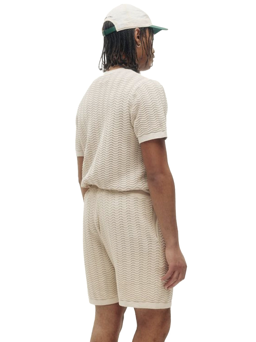 Wave Knit Tee - Sand