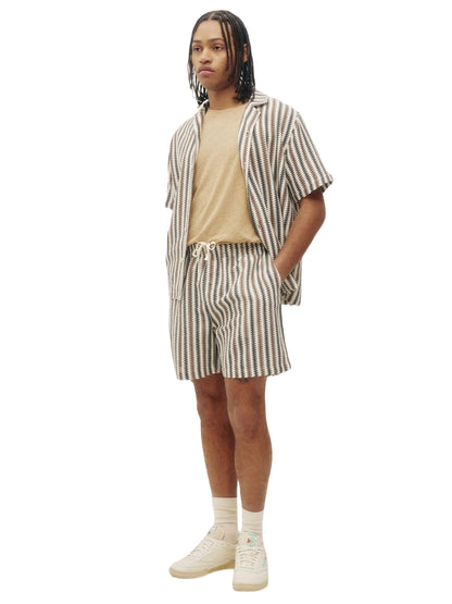 Zig-Zag Shorts - Brown