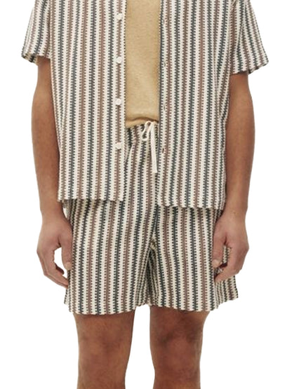 Zig-Zag Shorts - Brown